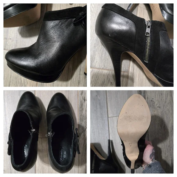 Coach Beatrice low ankle bootie heels,  size 8.5 women's - Picture 15 of 15